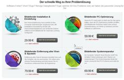 Screenshot der Bitdefender-Fernwartungs-Optionen