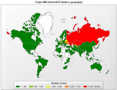 Kaspersky: Geografische Verbreitung von "Stealer"