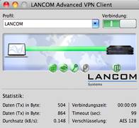 Lancom Advanced-VPN-Client for Mac - verbunden