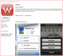 Wuala-App im iTunes Store