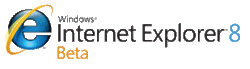 Microsoft Internet Explorer 8 Beta-Logo