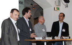 v.l.: A. Hegemann (AMD), U. Ries (Intelletech), I. Gassmann (HP), M. Schmid (AMD)