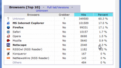 Browser-Einsatz unter Tom's-Networking-Lesern: Unter den identifizierbaren Browsern liegen IE und Firefox gleichauf.