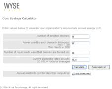 Wyse_Energy-Calculator