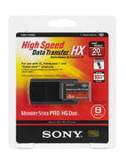 Sony Memory-Stick PRO-HG Duo HX 8 GByte