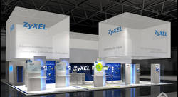 Zyxel auf der CeBIT 2010 in Halle 13 am Stand C70